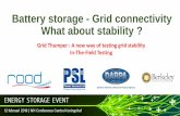 Battery storage - Grid connectivity What about stability