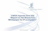 “Report on the Blockchain Whitepaper for IP ecosystem”