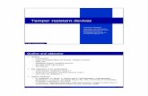 Tamper resistant devices - BME-HIT
