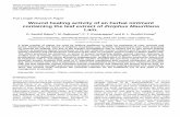 Wound healing activity of an herbal ointment containing ...