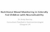 Nutritional Blood Monitoring in Enterally Fed Children ...