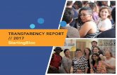 TRANSPARENCY REPORT // 2017 - Startingbloc