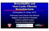 Bronchiolitis and Non-Cystic Fibrosis Bronchiectasis