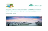 Developing sectoral MRV systems in Myanmar for Livestock ...
