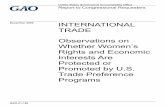 GAO-21-190, INTERNATIONAL TRADE: Observations on Whether ...