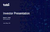 Investor Presentation - Tobii Technology