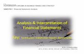 Analysis & Interpretation of Financial Reports