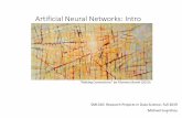 Artificial Neural Networks: Intro