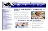 Bowral Veterinary Hospital Winter Newsletter 2018