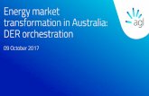Energy market transformation in Australia: DER orchestration