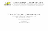 The Mining Controversy - Canary Institute