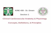 KINE 439 - Dr. Green Section 1 Clinical Cardiovascular ...
