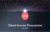 Q2'20 Talend Investor Presentation