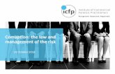 Corruption: the law and management of the risk - ICFP