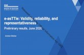 Released e-asTTle: Validity, reliability, and