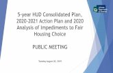 5-year HUD Consolidated Plan, 2020-2021 Action Plan and ...