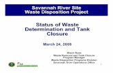 Status of Waste Determination and Tank Closure