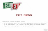 EXIT SIGNS - Indiana