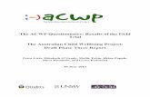 The ACWP Questionnaire: Results of the Field Trial The ...