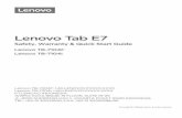 Lenovo Tab E7 EN-ID SWSG