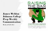 James Weldon Johnson College Prep Weekly Communication