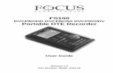 FS-100 Portable DTE Recorder, User Guide, MANL-1023-06, 03 ...