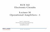 ECE 342 Electronic Circuits Lecture 30 Operational ...
