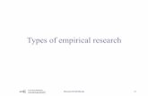 Types of empirical research