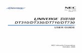NEC-10596 INT-2078 UNIVERGE SV8100 DT310/DT330/DT710/DT730 ...