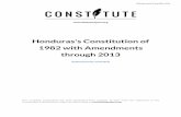 Honduras's Constitution of 1982 with Amendments through 2013