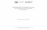 Biomedical Engineering Programmes Guide for 2022
