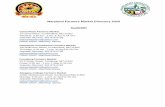 Maryland Farmers Market Directory 2020