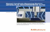 Manual Coordinate Measuring Machine CRYSTA-PLUS …