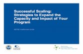 Successful Scaling: Strategies to Expand the Capacity and ...