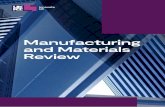 Manufacturing and Materials Review - GOV.UK