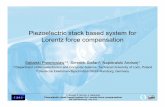 Piezoelectric stack based system for Lorentz force ...