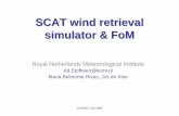 SCAT wind retrieval simulator & FoM