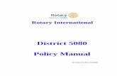 District 5080 Policy Manual - Microsoft