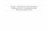 The ASQ Certified Quality Auditor Handbook