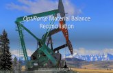 OptiRamp Material Balance Reconciliation