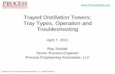 Trayed Distillation Towers: Operation, Flood Mechanisms ...