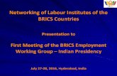 Networking of Labour Institutes of the BRICS Countries
