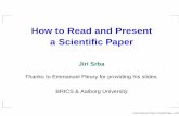 How to Read and Present a Scientiﬁc Paper - AAU