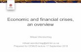 Economic and financial crises, an overview