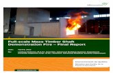 Full-scale Mass Timber Shaft Demonstration Fire Final Report