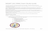 MGMT 201 FINAL Exam Study Guide