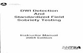 DWI Detection and Standardized Field Sobriety Testing ...