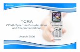 CDMA Spectrum Considerations and Recommendations 1March …
