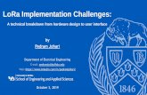 LoRa Implementation Challenges
