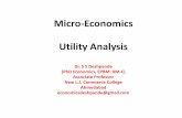 Micro-Economics Utility Analysis Dr. S S Deshpande (PhD ...